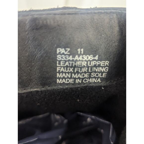 Miz Mooz Wedge Heel High Boot Black Leather, Victorian Steampunk Style Size 11 - Picture 11 of 16